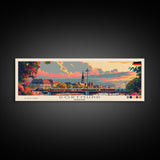 Dortmund Germany Wall Art, Panoramic Travel Poster, Panoramic Framed Canvas Print, City Wall Art, Wall Hanging Home Decor, Travel Art