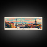 Kemerovo Russia Travel Print Wall Art, Panoramic City Art, Travel Art, Wall Decor, Vacation Gift, Framed Canvas Print Or Metal Art
