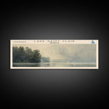 Lake Saint Clair, Boho Art, Travel Poster Art, Wall Art, Home Decor, Nature Scene, Lake Painting, Minimalist Art, Bedroom Decor, Landscape Painting, Travel Print, Framed Canvas Print, Lake House Decor, Panoramic Print