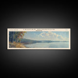 Truman Reservoir Missouri Panoramic Wall Art, Framed Canvas Print, Lake House Decor, Travel Poster, Beautiful Lake Scene, Bedroom Decor