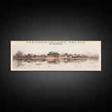 Gyeongbokgung Palace Travel Print Wall Art, Travel Poster Print, Retro Style COUNTRY Home Decor, Wall Hanging, Travel Gift Idea, Unique Metal Art