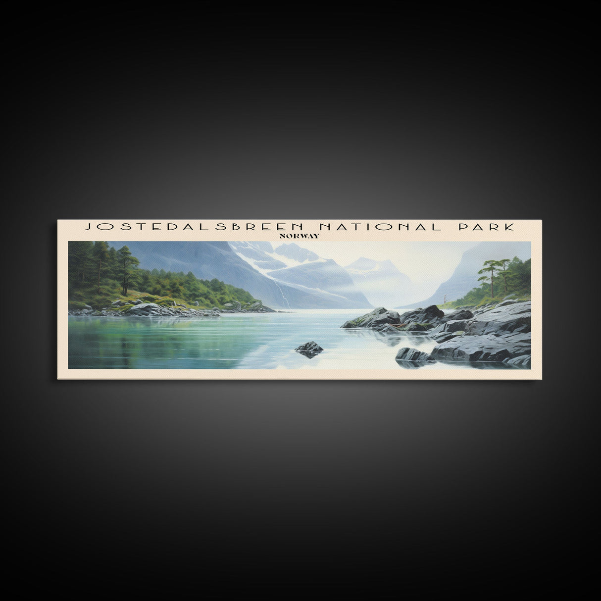 Jostedalsbreen National Park Wall Art Travel Poster Print, Gift For Travel Lover, Vacation Gift, COUNTRY Wall Art, Home Decor, Original Art