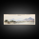 Komodo National Park Framed Canvas Print Travel Poster | Wall Art | Home Decor | Gift For Travel Lover | Wall Hanging | Original Art