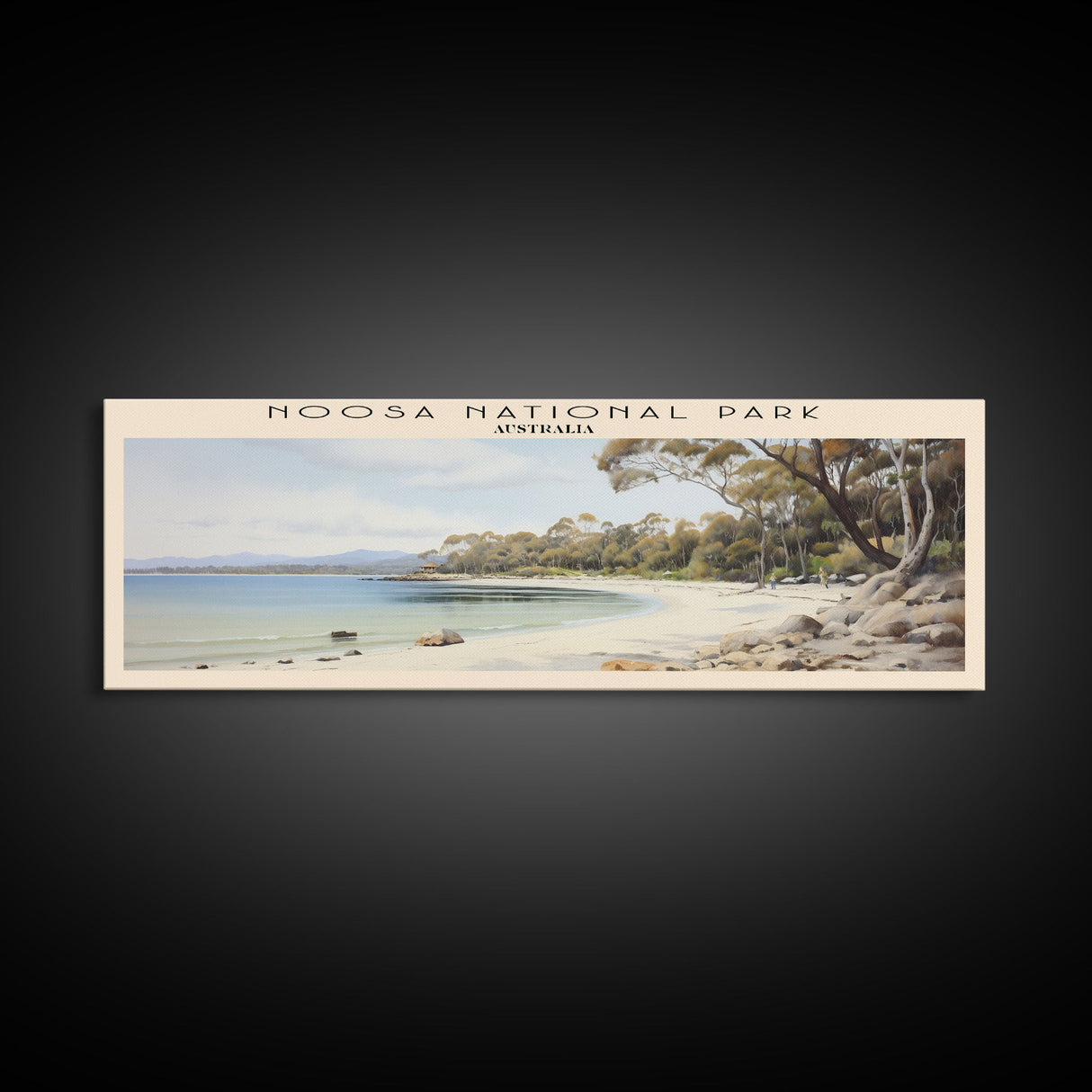 Noosa National Park Travel Print Wall Art, Travel Poster Print, Retro Style COUNTRY Home Decor, Wall Hanging, Travel Gift Idea, Unique Metal Art
