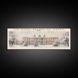 The Royal Palace of Madrid COUNTRY Travel Poster Print, Framed Canvas Print, COUNTRY Travel Art, Wood Framed Art, Wall Hanging, Home Decor