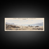 The Skeleton Coast Travel Poster Print, Framed Canvas Print, COUNTRY Travel Art, Wood Framed Art, Wall Hanging, Home Decor