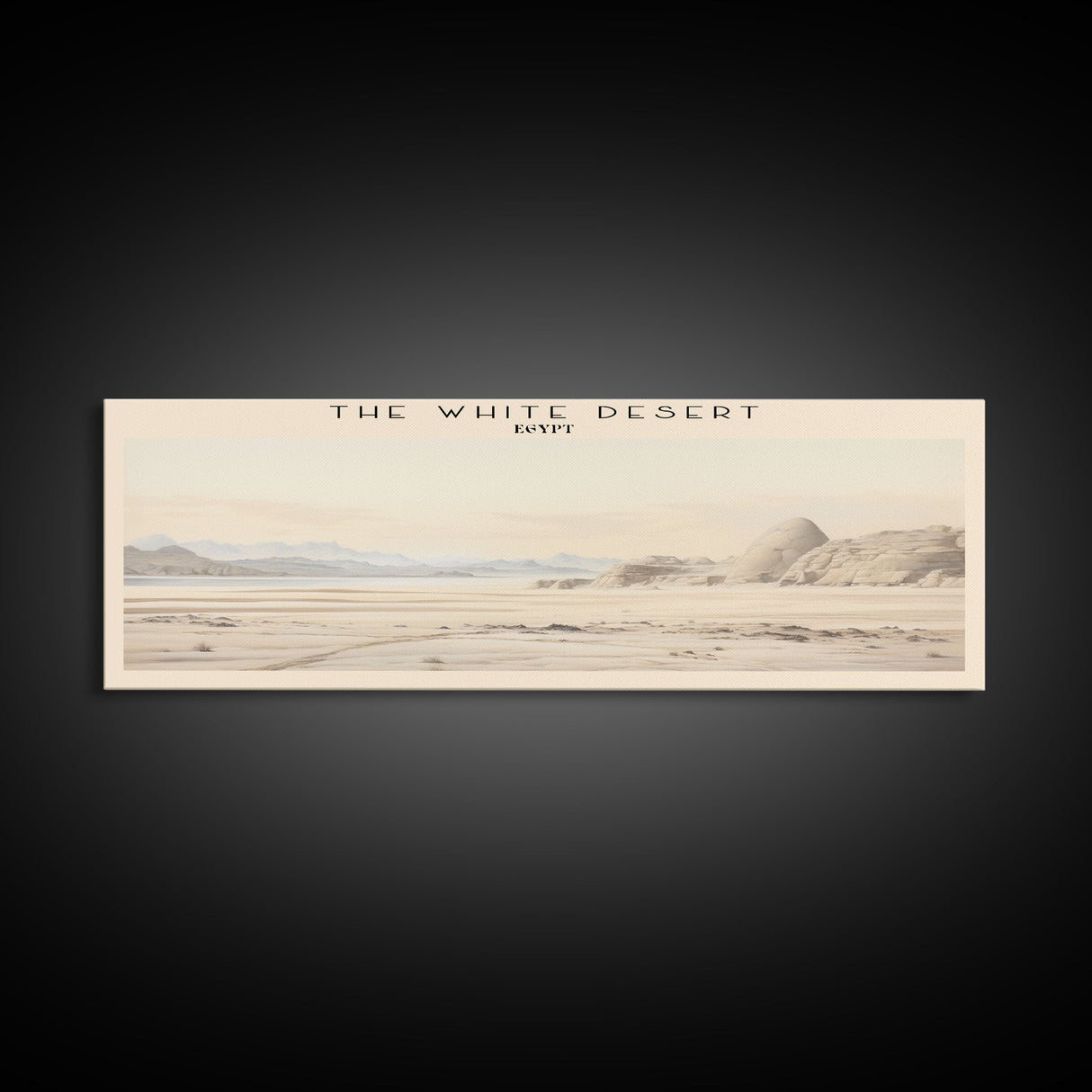 The White Desert Travel Print Wall Art, Travel Poster Print, Retro Style COUNTRY Home Decor, Wall Hanging, Travel Gift Idea, Unique Metal Art
