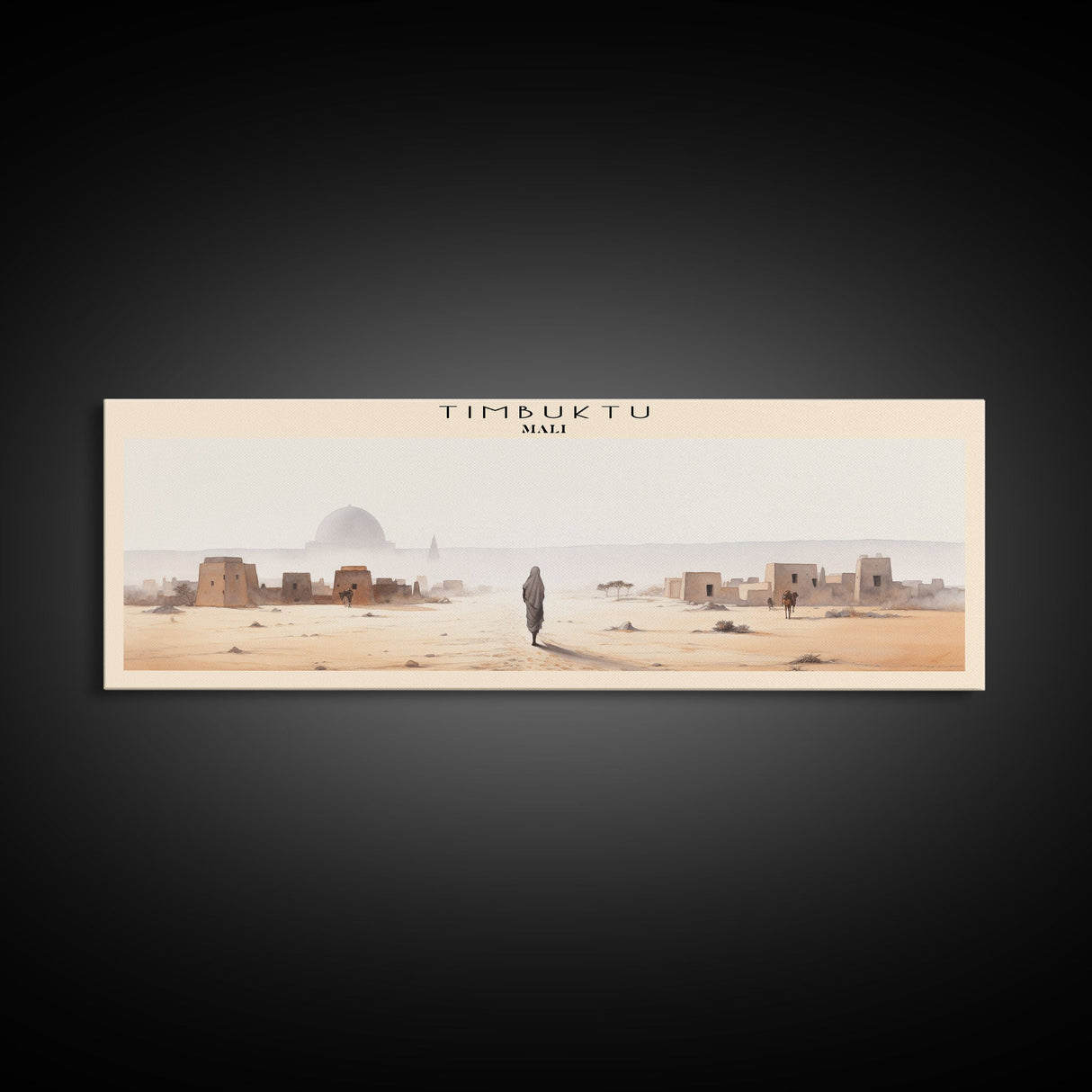 Timbuktu Framed Canvas Print Travel Poster | Wall Art | Home Decor | Gift For Travel Lover | Wall Hanging | Original Art