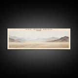 Uvs Nuur Basin Travel Poster Print, Framed Canvas Print, COUNTRY Travel Art, Wood Framed Art, Wall Hanging, Home Decor