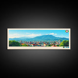 Bujumbura, Burundi Panoramic Travel Poster Canvas Print, Bujumbura, Burundi Painting, Burundi Art, Bujumbura Travel Art, Guest Room Painting