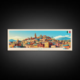 Chihuahua, Mexico Panoramic Travel Poster Canvas Print, Chihuahua, Mexico Painting, Mexico Art, Chihuahua Panoramic Travel Art, Travel Painting