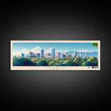 Lusaka, Zambia Travel Poster Panoramic Canvas Print, Lusaka, Zambia Painting, Zambia Art, Lusaka Travel Art, Guest Room Painting