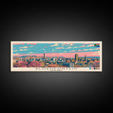Bloemfontein, South Africa Panoramic Canvas Print, Bloemfontein, South Africa Painting, South Africa Art, Bloemfontein Travel Poster, Travel Art, Guest Room Painting
