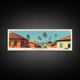 Cabinda, Angola Panoramic Canvas Print, Cabinda, Angola Painting, Angola Art, Cabinda Travel Poster, Travel Art, Vacation Gift