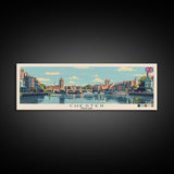 Chester, England Panoramic Canvas Print, Chester, England Painting, England Art, Chester Travel Poster, Travel Art, Living Room Painting