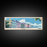 Cork, Ireland Panoramic Canvas Print, Cork, Ireland Painting, Ireland Art, Cork Travel Poster, Travel Art, Guest Room Painting