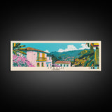 Itagui, Colombia Panoramic Canvas Print, Itagui, Colombia Painting, Colombia Art, Itagui Travel Poster, Travel Art, Guest Room Painting