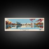 Kanata, Canada Panoramic Canvas Print, Kanata, Canada Painting, Canada Art, Kanata Travel Poster, Travel Art, Guest Room Painting
