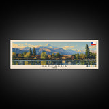 Rancagua, Chile Panoramic Canvas Print, Rancagua, Chile Painting, Chile Art, Rancagua Travel Poster, Travel Art, Guest Room Painting