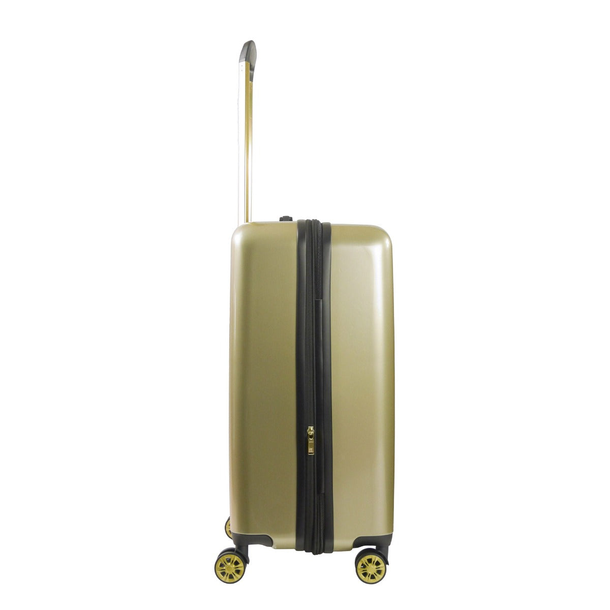 Equipaje giratorio rígido expandible Ful Groove de 27", dorado
