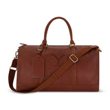 Bolsa de viaje Yellowstone de cuero auténtico de 21"