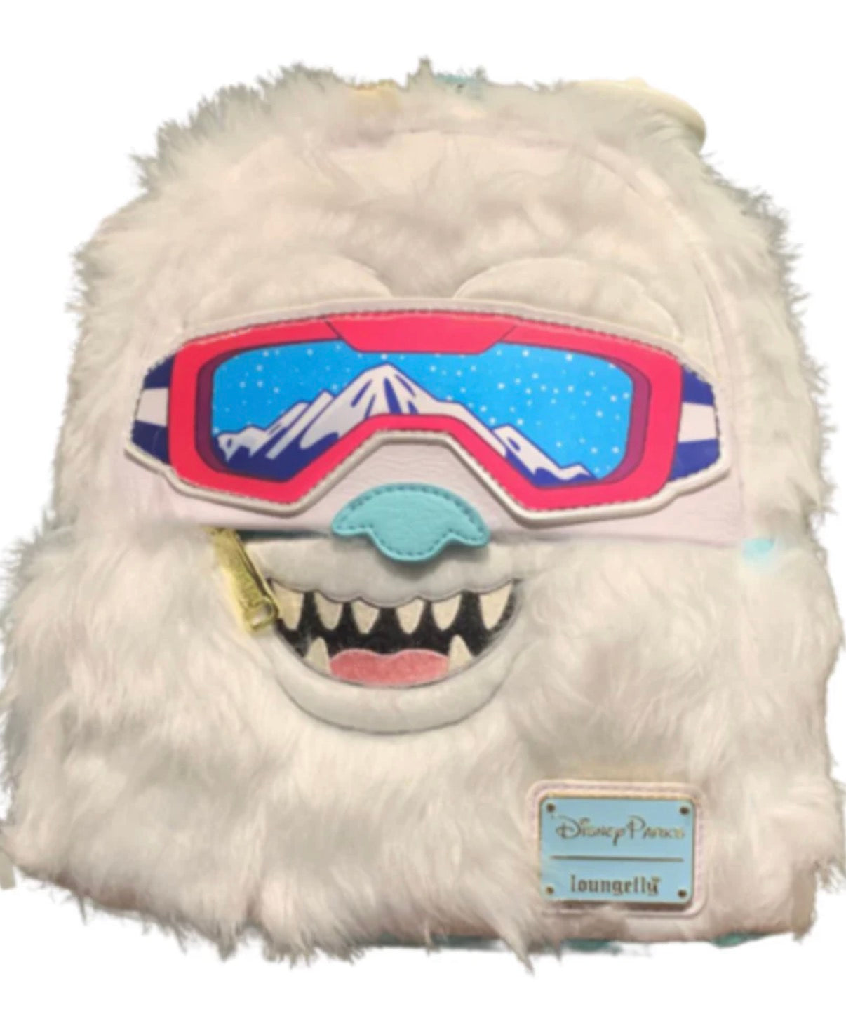 Disney Parks Loungefly Expedition Everest Yeti Mini Backpack Plush White