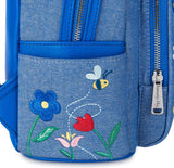 Disney Loungefly Winnie the Pooh and Friends Denim Look Mini Backpack