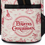 Loungefly Disney Parks Pirates Of The Caribbean Glow Mini Backpack