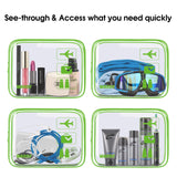 TSA Approved Clear Travel Toiletry Bag by WandF
