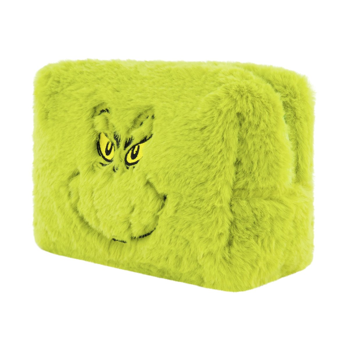 The Grinch Face Plush Cosmetic Bag
