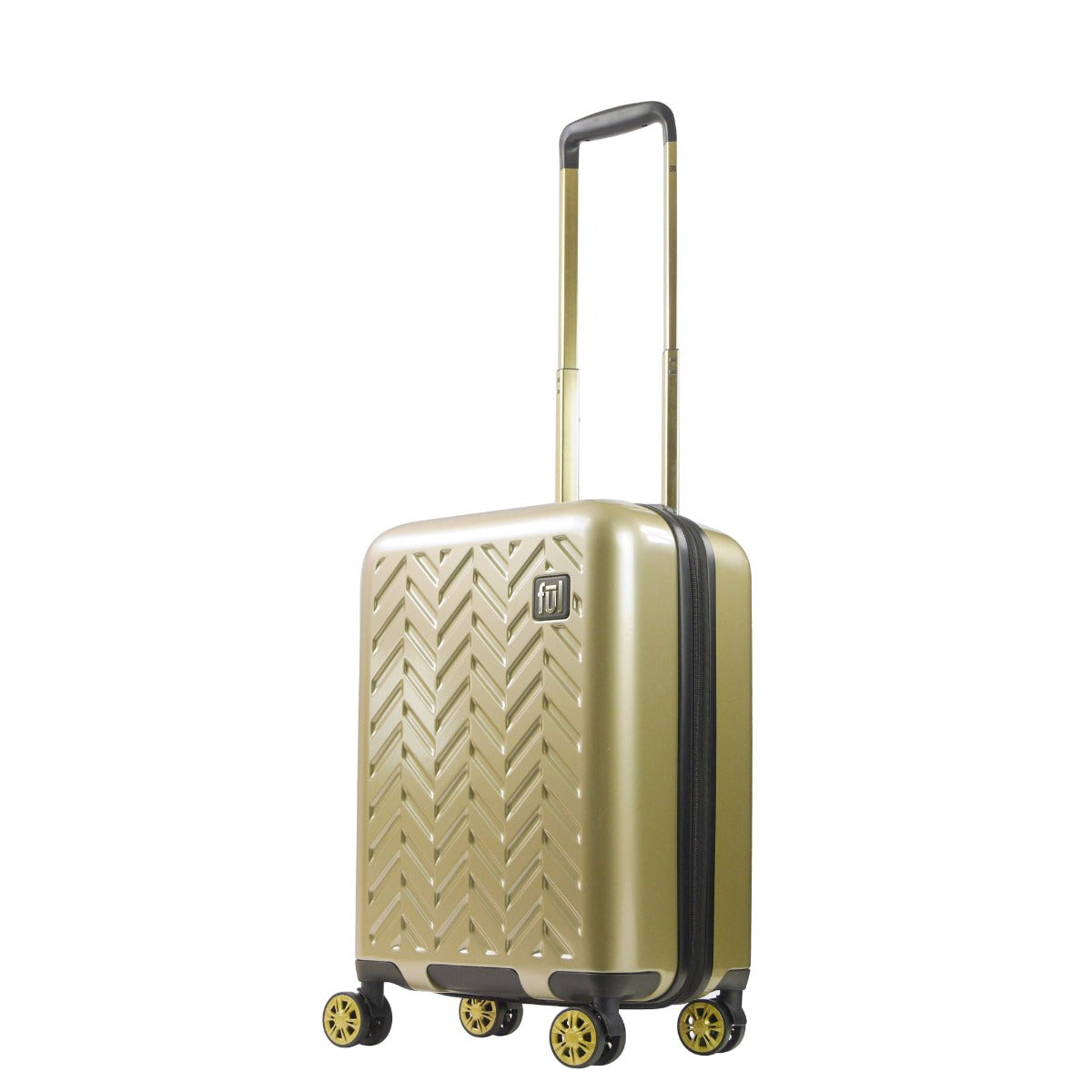 Equipaje giratorio rígido expandible Ful Groove de 22", dorado