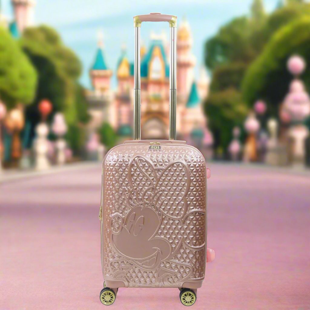Disney Minnie Mouse FŪL 22.5" Maleta giratoria oro rosa 