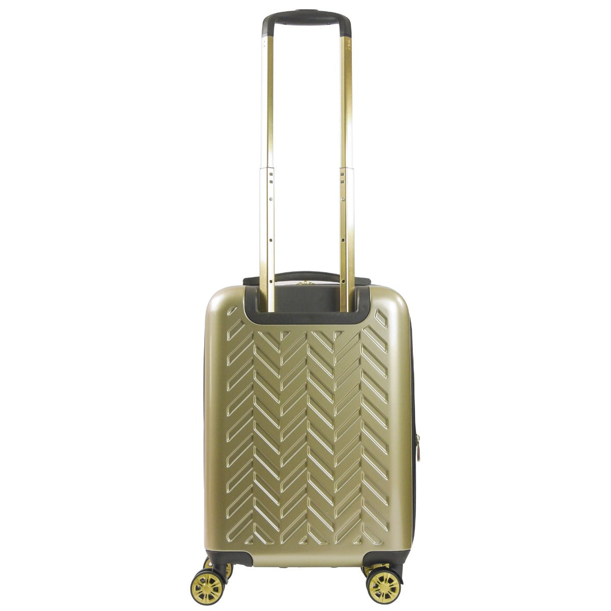 Equipaje giratorio rígido expandible Ful Groove de 22", dorado