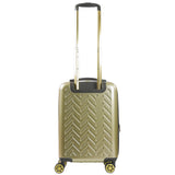 Equipaje giratorio rígido expandible Ful Groove de 22", dorado