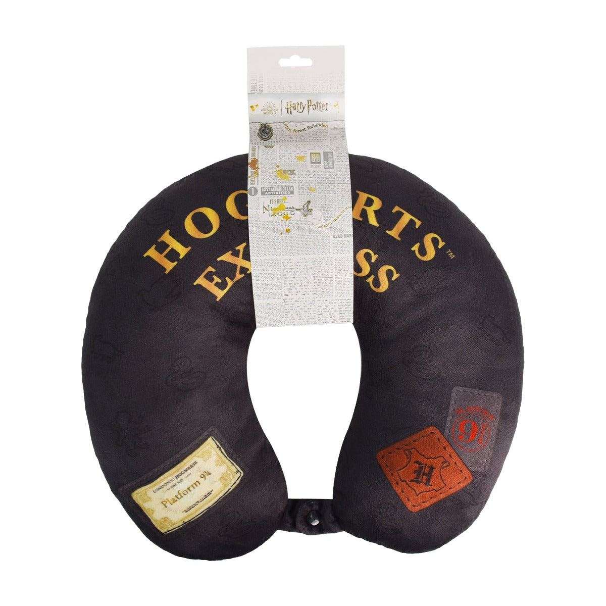 Almohada de viaje para el cuello negra de Harry Potter, Hogwarts Express