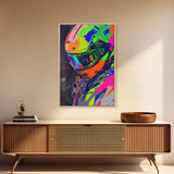 Motorcycle wall art framed print, Motorcycle poster print, MotoGP art, Motorcycle gifts, Motorcycle gift, Biker gift ready to hang print