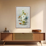 Flower Market Print, Botanical Wall Art, Floral Drawing Posters, Custom Wall Art, Canvas Print, Flower Pattern Wall Art