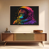 Space Ape, To The Moon Art, Framed Canvas Print, NFT Style Wall Art