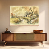 Life On The Farm, Framed Canvas Print, Wall Art