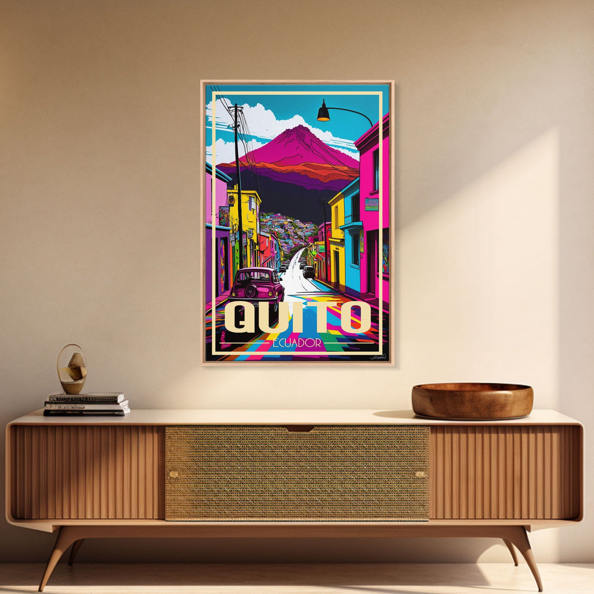 Quito Wall Art, Ecuador Poster, South America Art Print, Travel Wall Print, Travel Poster, Travel Wall Art, Canvas Wall Print
