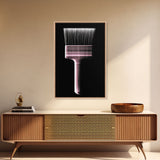 Paint Brush Wall Decor, Brush Art, Craft Room Wall Art, Minimalist Print, Wall Decor, Canvas Print, Wall Art, Framed Canvas