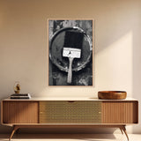 Paint Brush Wall Art, Brush Wall Decor, Black And White Print, Minimalist Print. Wall Decor, Canvas Art, Wall Art, Framed Canvas Wall Decor