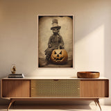 Spooky Decor, Halloween Wall Art, Horror Art Print, Dark Art, Canvas Wall Print, Wall Art, Vertical Print, Room Decor, Home Wall Decor,
