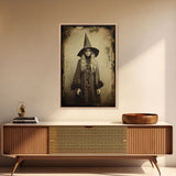 Witch Wall Decor, Dark Art Print, Horror Art Print, Weird Art Print, Canvas Print, Wall Art, Vertical Print, Home Decor, Wall Decor