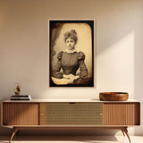 Victorian Portrait, Victorian Photos, Antique Photograph, Canvas Print, Wall Art, Vertical Print, Victorian Print, Victorian Home Decor