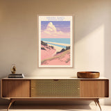 Indiana Dunes National Park Indiana Travel Art, National Park Print, Minimalist Travel Art, Midcentury Modern Style Landscape Painting