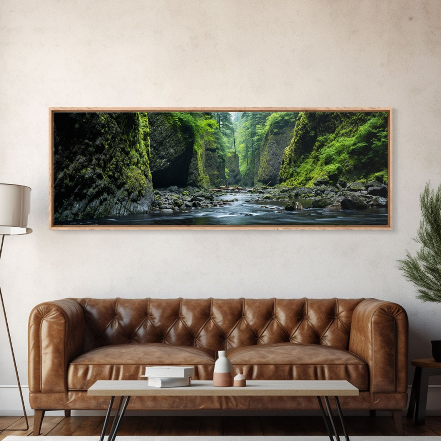 Panoramic Print of Oneonta Gorge Columbia River Extra Large Wall Art, Panoramic Wall Art, Panoramic Landscape Print, Landscape Photography