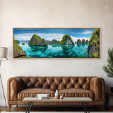 Panoramic Print of Raja Ampat Islands Indonesia Extra Large Wall Art, Panoramic Wall Art, Panoramic Landscape Print, Landscape Photography
