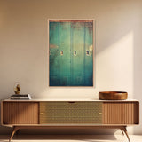 Locker Decor, Rustic Wall Decor, Minimalist Wall Art, Canvas Print, Wall Hanging, Portrait Art, Trendy Wall Art, Modern Prints, Room Decor