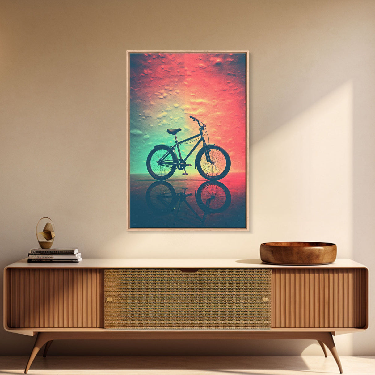 Retro 1980s Bike Canvas Print, Bicycle Art, Framed Wall Art, Fine Art Photography Print, Retro Inspired Wall Decor, Man Cave Art, Office Art